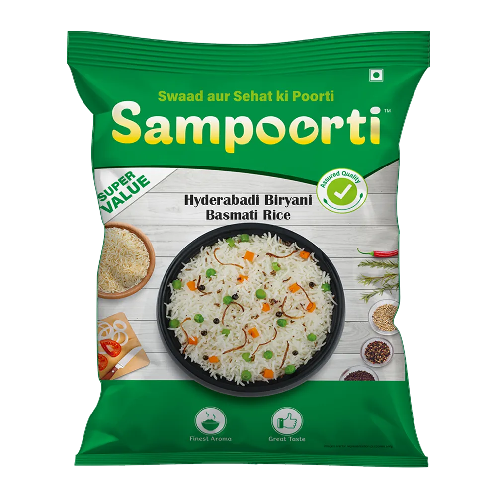 Sampoorti Hyderabadi Biryani Basmati Rice - 5 Kg